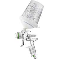 Pistolet de peinture de premi&egrave;re qualit&eacute; 4400?B HVLP?1,0 SR avec godet RPS 0,3?L, pour les retouches de finitions automobiles, Entr&eacute;e d'air 1/4" NPT, 4,24 pi³/min, Capacit&eacute; 0,3 L, 0,14 psi Helyx Safety & Industrial Supplies