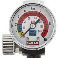 Air Micrometer with Gauge, 1/4" Male Thread & G 1/4" Female Thread Helyx Safety & Industrial Supplies