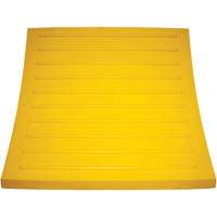 Cale de roue, Polyur&eacute;thane, Jaune, 15-1/4" la x 12-1/8'' p x 10-3/4" h Helyx Safety & Industrial Supplies