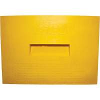 Cale de roue, Polyur&eacute;thane, Jaune, 15-1/4" la x 12-1/8'' p x 10-3/4" h Helyx Safety & Industrial Supplies
