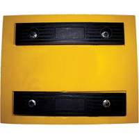 Cale de roue, Polyur&eacute;thane, Jaune, 15-1/4" la x 12-1/8'' p x 10-3/4" h Helyx Safety & Industrial Supplies