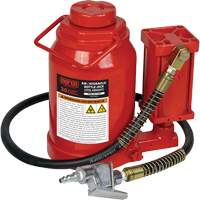 Standard Height Bottle Jack, 30 Ton(s), Air Hydraulic, 19-7/10" Raised Height Helyx Safety & Industrial Supplies