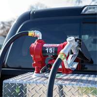Pompe de transfert de carburant 12 V CC avec pistolet Helyx Safety & Industrial Supplies
