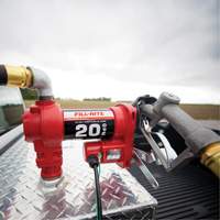 Pompe de transfert de carburant 12 V CC avec pistolet Helyx Safety & Industrial Supplies