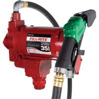 Pompe de transfert de carburant 115/230 V c. a. avec pistolet Helyx Safety & Industrial Supplies