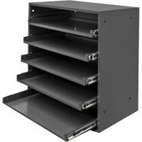 Armoire de rangement &agrave; cloisons, Acier, 5 compartiments, 20-1/2" la x 12-1/2" p, 21" h, Gris Helyx Safety & Industrial Supplies