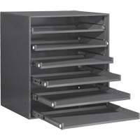 Armoire de rangement &agrave; cloisons, Acier, 6 compartiments, 20-5/16" la x 15-15/16" p, 21-7/8" h, Gris Helyx Safety & Industrial Supplies