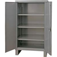 Armoire tr&egrave;s robuste, Acier, 3 Tablettes, 66" h x 48" la x 24" P, Gris Helyx Safety & Industrial Supplies