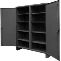Armoire tr&egrave;s robuste, Acier, 8 Tablettes, 78" h x 72" la x 24" P, Gris Helyx Safety & Industrial Supplies