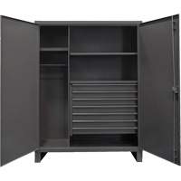 Vestiaire tr&egrave;s robuste, Acier, 48" la x 24" p x 78" h, Gris Helyx Safety & Industrial Supplies