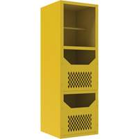 Spill Control Cabinet, 1 Shelves, 72" H x 24" W x 24" D, Steel, Yellow Helyx Safety & Industrial Supplies
