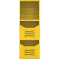 Spill Control Cabinet, 1 Shelves, 72" H x 24" W x 24" D, Steel, Yellow Helyx Safety & Industrial Supplies