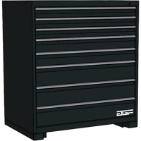 Modular Drawer Cabinet, 8 Drawers, 30" W x 28" D x 40" H, Black Helyx Safety & Industrial Supplies