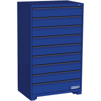 Modular Drawer Cabinet, 9 Drawers, 36" W x 24" D x 60" H, Blue Helyx Safety & Industrial Supplies