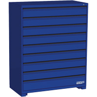 Modular Drawer Cabinet, 9 Drawers, 48" W x 24" D x 60" H, Blue Helyx Safety & Industrial Supplies