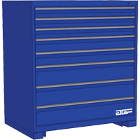 Modular Drawer Cabinet, 8 Drawers, 24" W x 24" D x 40" H, Blue Helyx Safety & Industrial Supplies