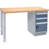 &eacute;tabli industriel, Porte a/combinaison de tiroirs, Cap 1000 lb, 36" la x 72" p, 34" h Helyx Safety & Industrial Supplies
