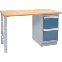 Industrial-Duty Workbench, Door w/ Drawer Combination, 1000 lbs Cap., 60" W x 36" D, 34" H Helyx Safety & Industrial Supplies