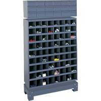 Unit&eacute; de stockage modulaire pour petites pi&egrave;ces, Acier, 18 tiroirs, 33-3/4" x 12-1/4" x 58-5/8", Gris Helyx Safety & Industrial Supplies