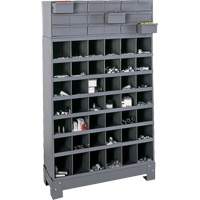 Unit&eacute; de stockage modulaire pour petites pi&egrave;ces, Acier, 18 tiroirs, 33-3/4" x 12-1/4" x 58-5/8", Gris Helyx Safety & Industrial Supplies