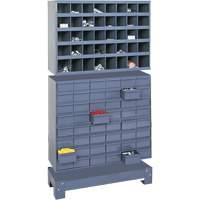Unit&eacute; de stockage modulaire pour petites pi&egrave;ces, Acier, 48 tiroirs, 33-3/4" x 12-1/4" x 58-3/8", Gris Helyx Safety & Industrial Supplies