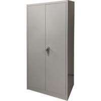 Armoire de rangement, Acier, 4 Tablettes, 66" h x 30" la x 15" P, Gris Helyx Safety & Industrial Supplies