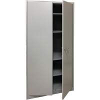 Storage Cabinet, Steel, 4 Shelves, 78" H x 36" W x 24" D, Grey Helyx Safety & Industrial Supplies