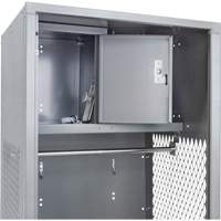 Gear Locker, Steel, 24" W x 24" D x 72" H, Grey Helyx Safety & Industrial Supplies