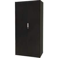 Combination Storage Cabinet, 36" W x 18" D x 72" H, Black Helyx Safety & Industrial Supplies