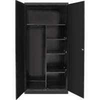 Combination Storage Cabinet, 36" W x 18" D x 72" H, Black Helyx Safety & Industrial Supplies