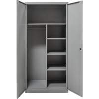 Armoire de rangement combin&eacute;e, 36" la x 18" p x 72" h, Gris Helyx Safety & Industrial Supplies