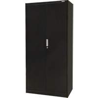 Hi-Boy Storage Cabinet, Steel, 4 Shelves, 72" H x 36" W x 18" D, Black Helyx Safety & Industrial Supplies