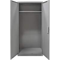 Armoire garde-robe, Acier, 36" la x 18" p x 72" h, Gris Helyx Safety & Industrial Supplies
