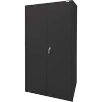 Armoire d'entreposage, Acier, 4 Tablettes, 78" h x 36" la x 24" P, Noir Helyx Safety & Industrial Supplies