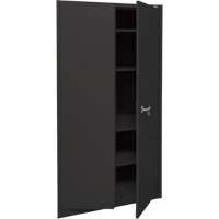 Armoire d'entreposage, Acier, 4 Tablettes, 78" h x 36" la x 24" P, Noir Helyx Safety & Industrial Supplies
