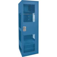 Gear Locker with Door, Steel, 24" W x 18" D x 72" H, Dark Blue Helyx Safety & Industrial Supplies