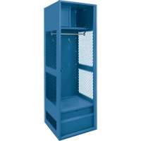 Gear Locker, Steel, 24" W x 24" D x 72" H, Dark Blue Helyx Safety & Industrial Supplies