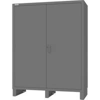 Armoire &agrave; portes encastr&eacute;es standards, Acier, 60" la x 24" p x 78" h, Gris Helyx Safety & Industrial Supplies