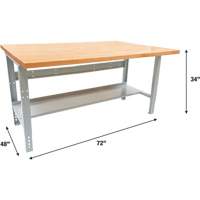 &eacute;tabli modulaire industriel, Cap 1000 lb, 72" la x 48" p Helyx Safety & Industrial Supplies