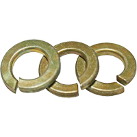 Rondelle d'arr&ecirc;t fendue, 5/8", Zinc jaune Helyx Safety & Industrial Supplies