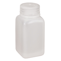 Bouteilles peu encombrantes &agrave; prise facile, Carr&eacute;e, 6 oz, Plastique Helyx Safety & Industrial Supplies