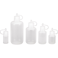 Bouteilles rondes &agrave; ouverture &eacute;troite, Ronde, 1/2 oz, Plastique Helyx Safety & Industrial Supplies