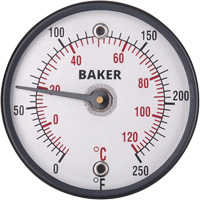 Surface Thermometers, Contact, Analogue, 0-250°F (-20-120°C) Helyx Safety & Industrial Supplies