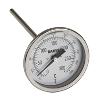 Bi-Metal Thermometers, Contact, Analogue, 50-550°F (0-260°C) Helyx Safety & Industrial Supplies