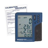 Compteur de monoxyde de carbone avec temp&eacute;rature et humidit&eacute; avec certificat de calibration Helyx Safety & Industrial Supplies