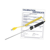 Sonde thermocouple &agrave; immersion avec certificat de calibration, 600 °C (1112°F) Temp. max. Helyx Safety & Industrial Supplies