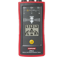 V&eacute;rificateur de l'ordre de phase et de la rotation des moteurs PRM-6 Helyx Safety & Industrial Supplies