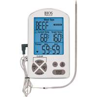 Thermom&egrave;tre &agrave; viande haute de gamme et minuterie, Contact, Num&eacute;rique, -4-122°F ( -20-50°C) Helyx Safety & Industrial Supplies