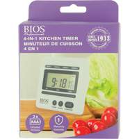 4-In-1 Kitchen Timer Helyx Safety & Industrial Supplies