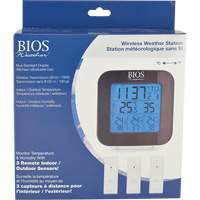 Station m&eacute;t&eacute;orologique sans fil avec 3 capteurs, Sans contact, Num&eacute;rique, 40-158°F (-40-70°C) Helyx Safety & Industrial Supplies